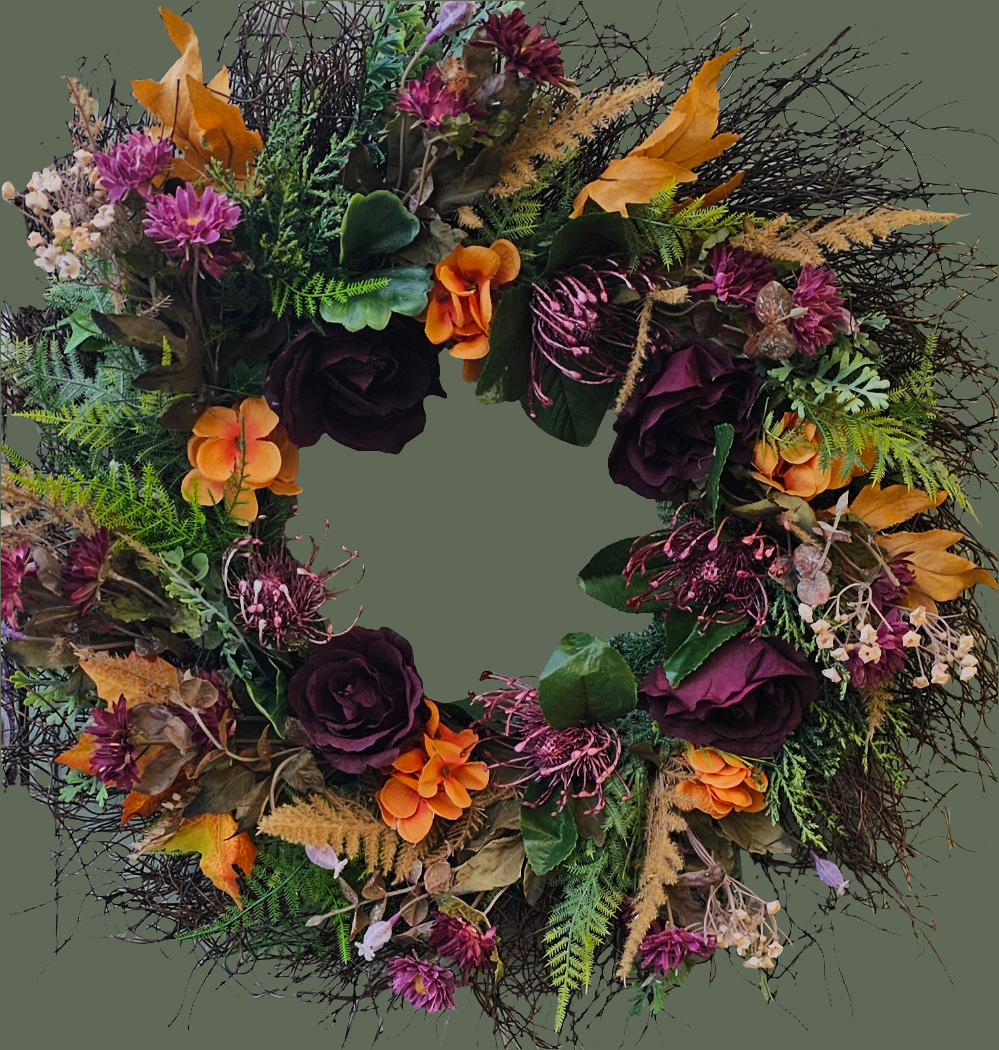 Autumn door wreath 10th October 2025