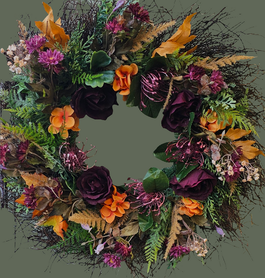 Autumn door wreath 11th October 2024